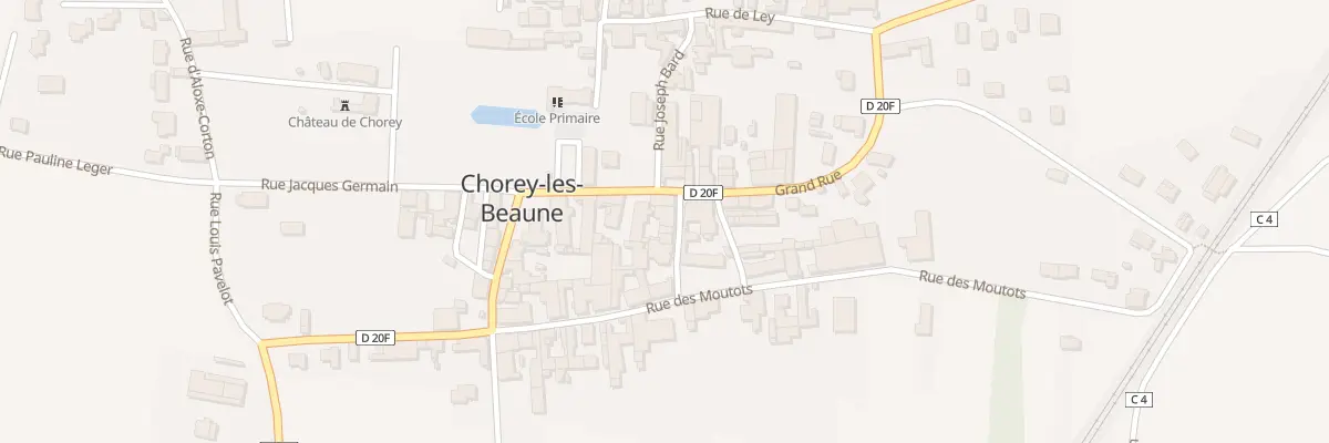 Plan du 4 Rue des Peinguets à Chorey-les-Beaune