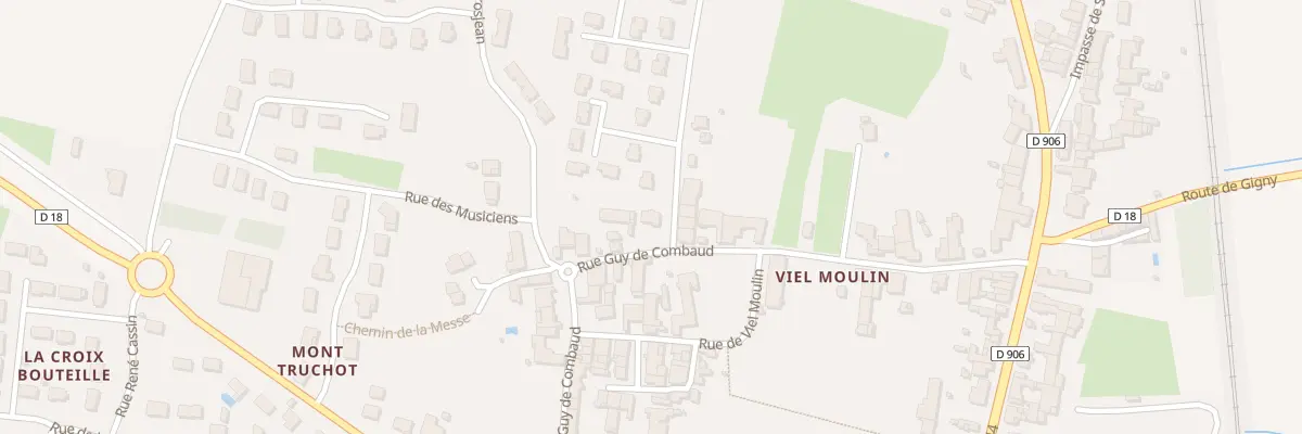 Plan du 25B Rue Guy de Combaud à Sennecey-le-Grand