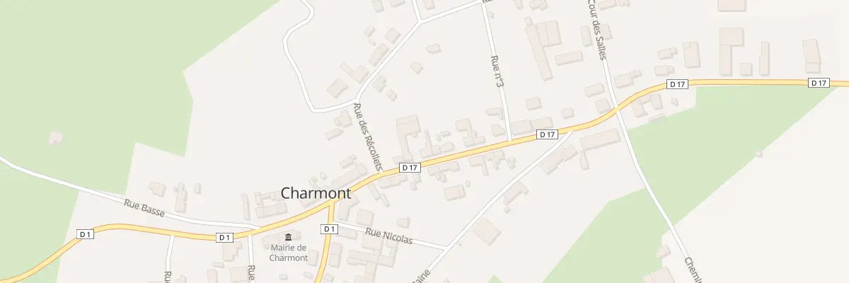Plan du 9 Gr Grande Rue de Garlande à Charmont