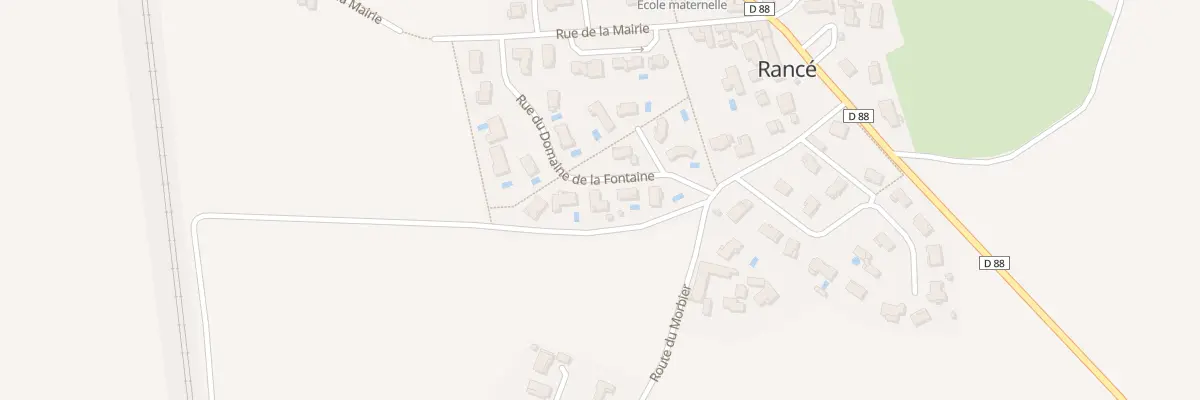 Plan du 8 Lot Domaine de la Fontaine à Rancé