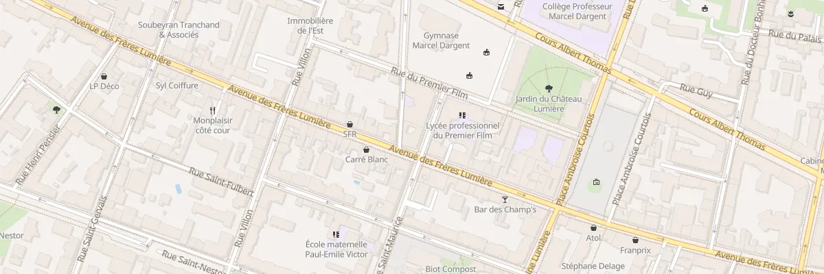Plan du 79 Av des Frères Lumière à Lyon 8e Arrondissement