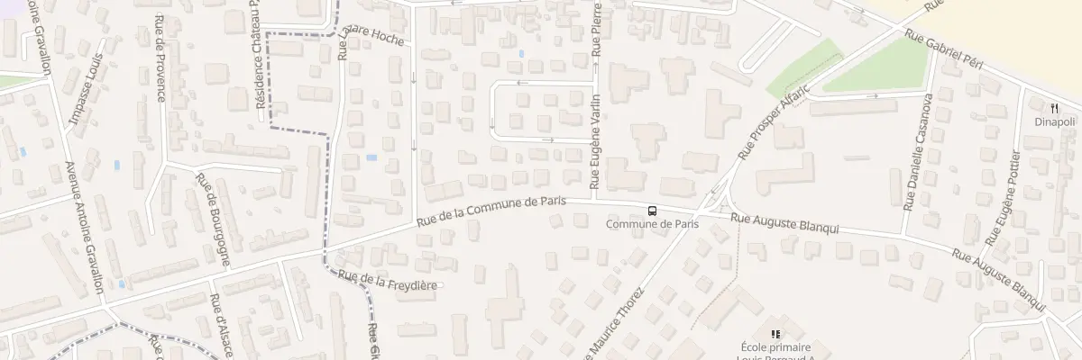 Plan du 17 Rue de la Comm de Paris à Vénissieux