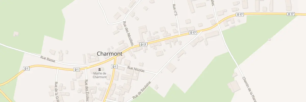 Plan du 10 Gr Grande Rue de Garlande à Charmont