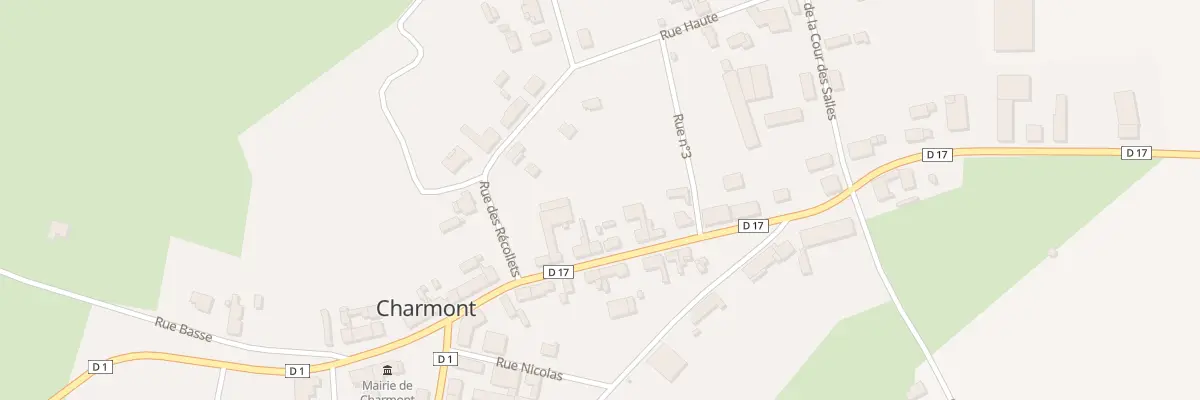 Plan du 13 Gr Grande Rue de Garlande à Charmont