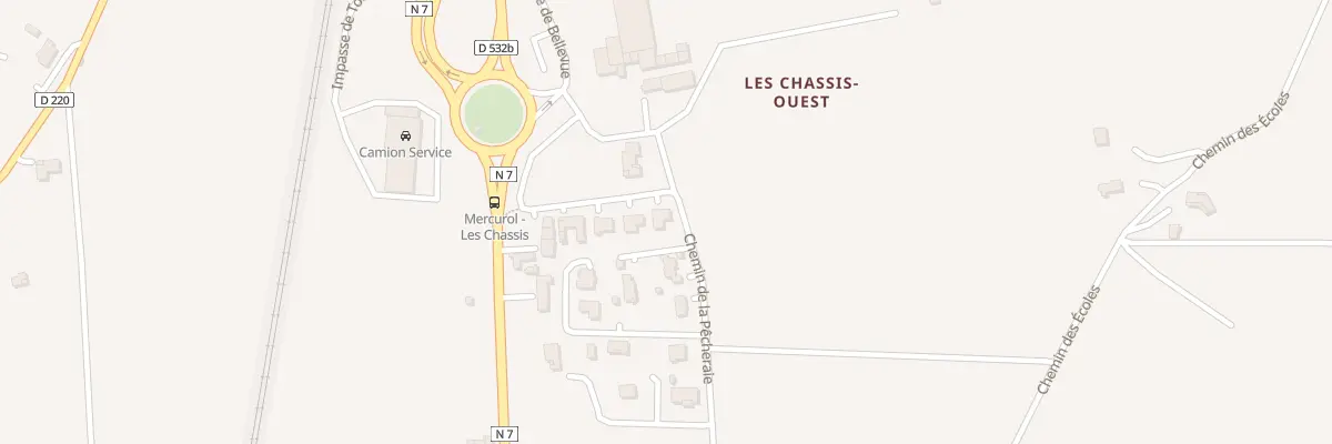 Plan du 240 Che de la Pêcheraie à Mercurol-Veaunes