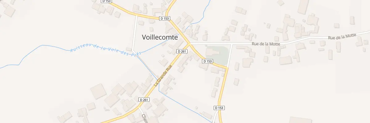 Plan du 5 Gr La Grande Rue à Voillecomte