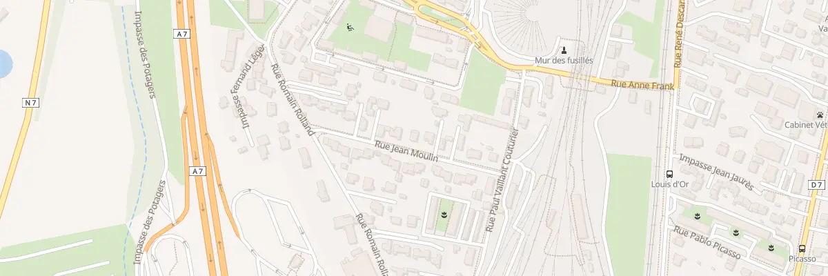 Plan du 8 Rue Jean Moulin à Portes-lès-Valence