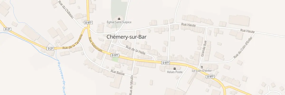 Plan du 10 Rue de la Halle à Chémery-Chéhéry