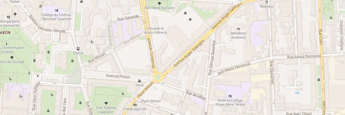 Plan du 7 Av Roger Salengro à Villeurbanne