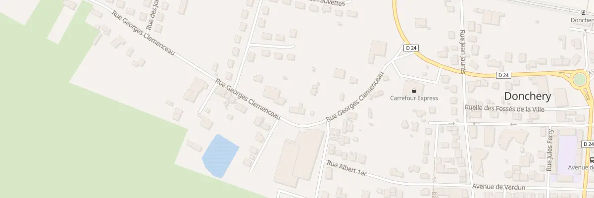 Plan du 18 Rue Georges Clémenceau à Donchery