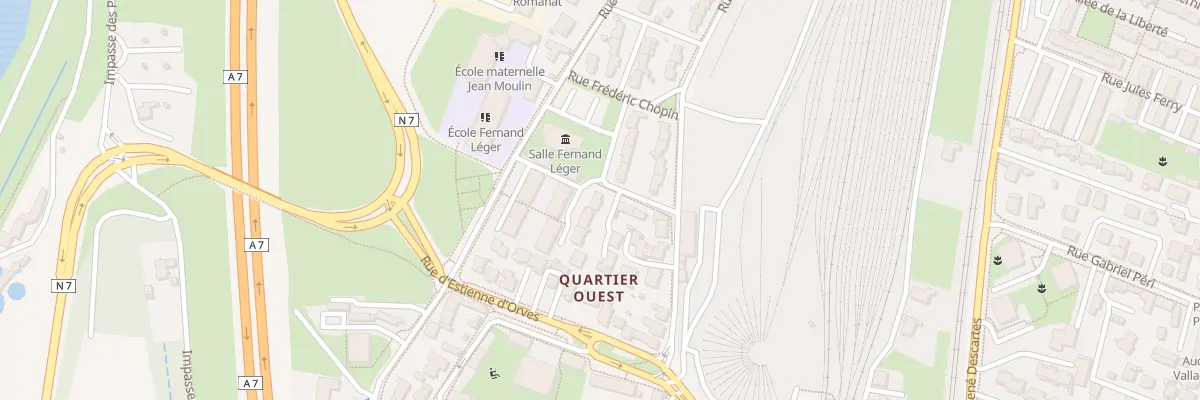 Plan du 1 Imp Maurice Ravel à Portes-lès-Valence