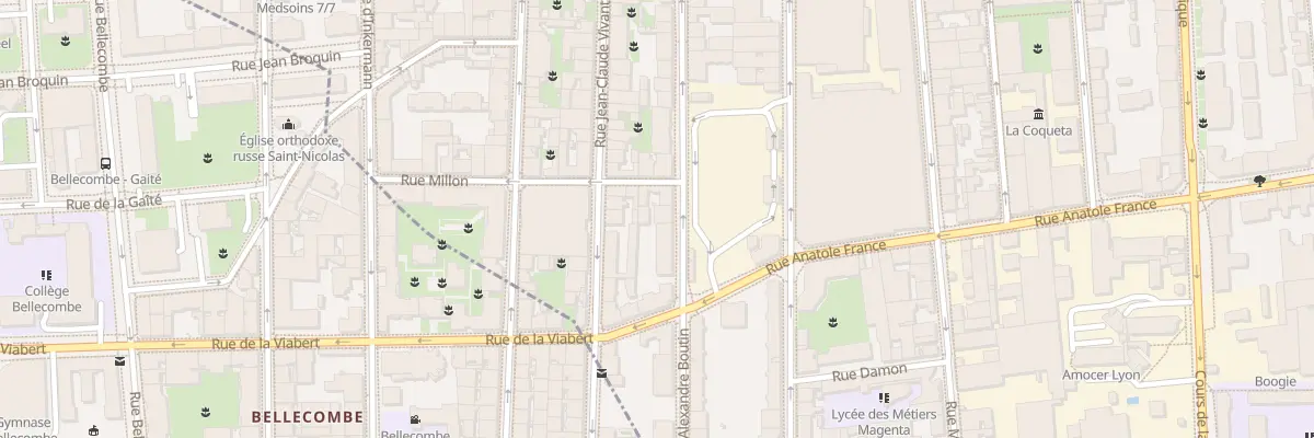 Plan du 58 Rue Alexandre Boutin à Villeurbanne