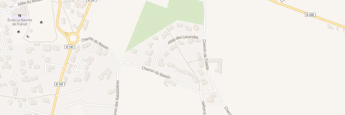 Plan du 4 All des Lavandes à La Baume-de-Transit