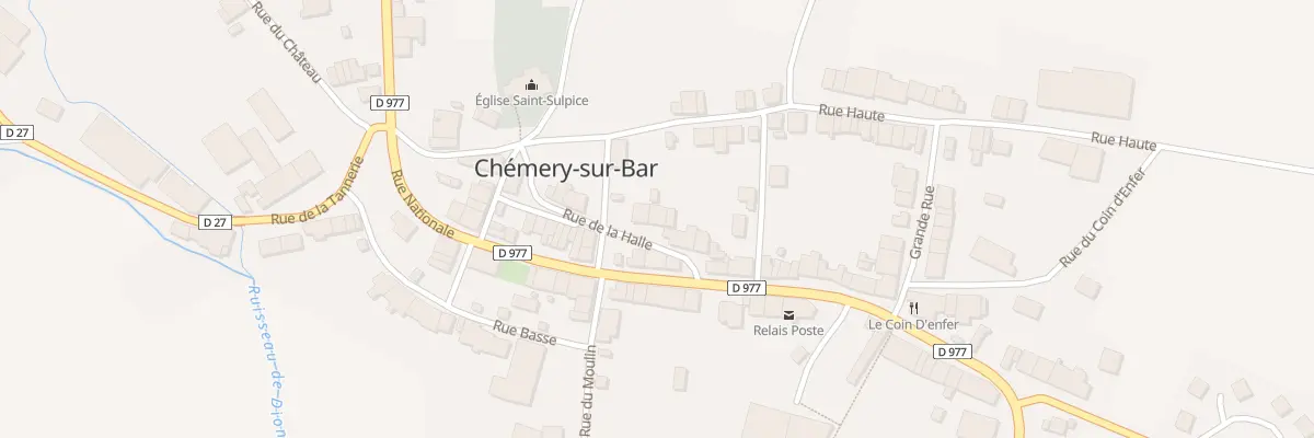 Plan du 8 Rue de la Halle à Chémery-Chéhéry