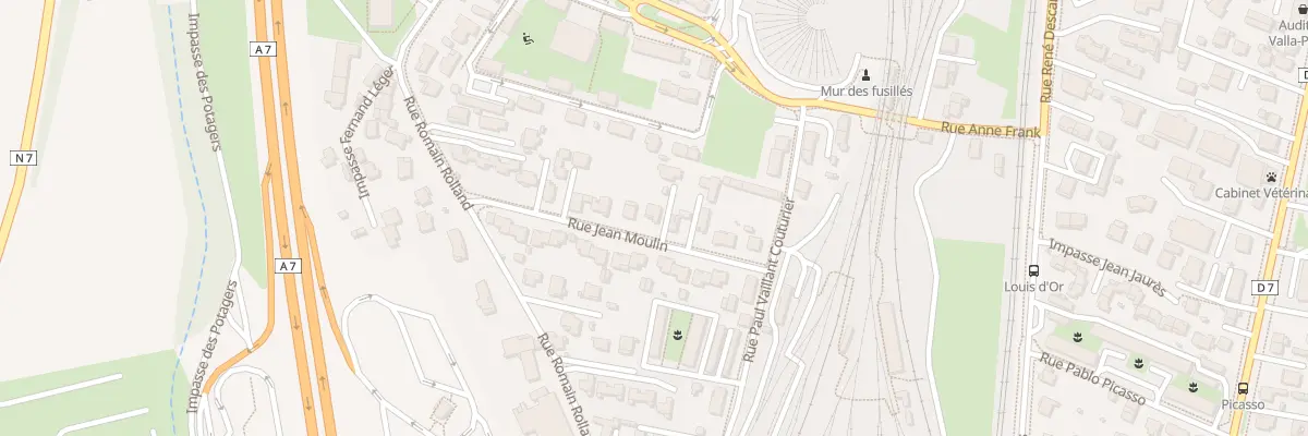 Plan du 6 Rue Jean Moulin à Portes-lès-Valence