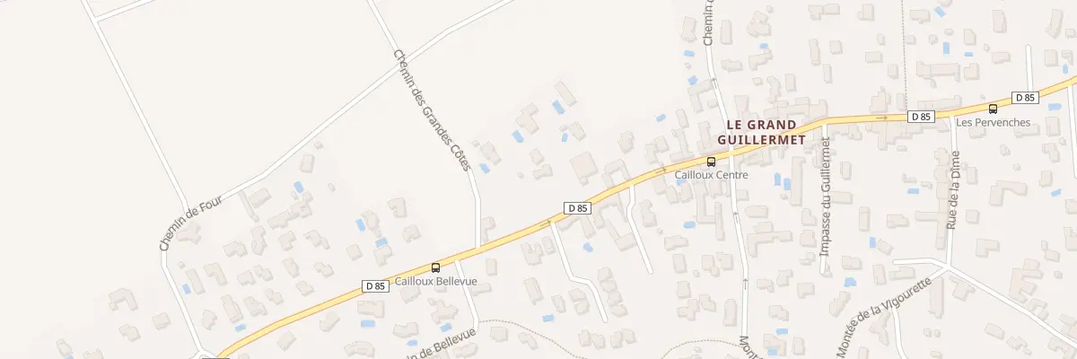 Plan du 75 Rte du Grand Guillermet à Cailloux-sur-Fontaines