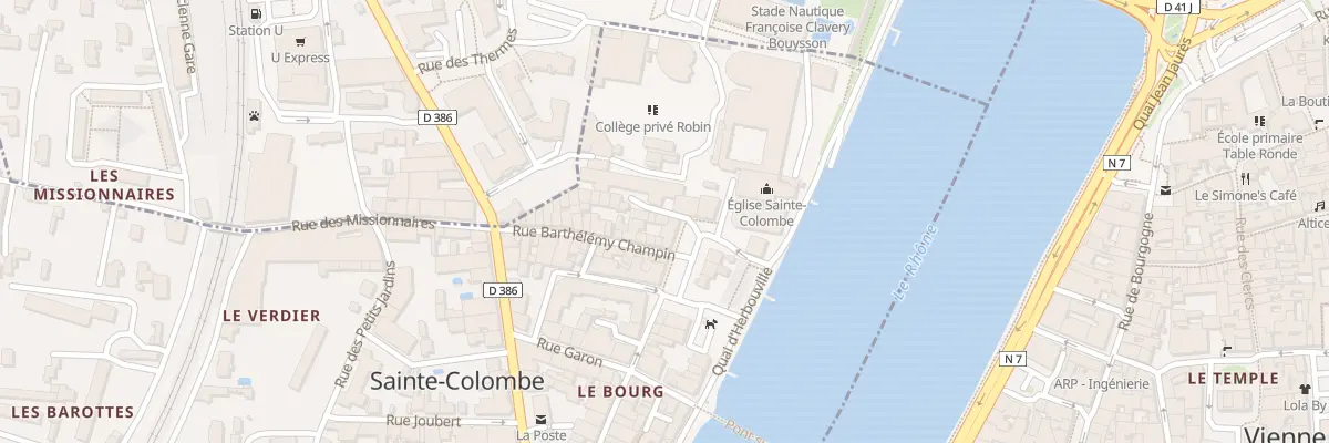 Plan du 11 Cour Sainte-Marie à Sainte-Colombe