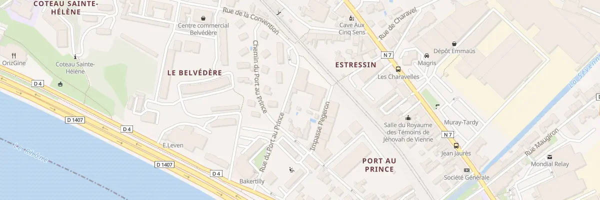 Plan du 6 Rue du Port au Prince à Vienne