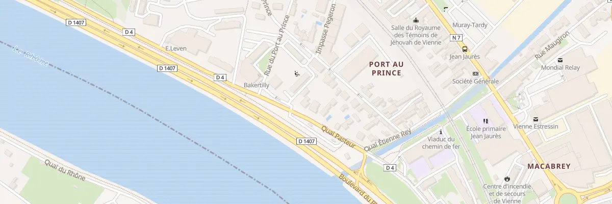 Plan du 5 Quai Pasteur à Vienne