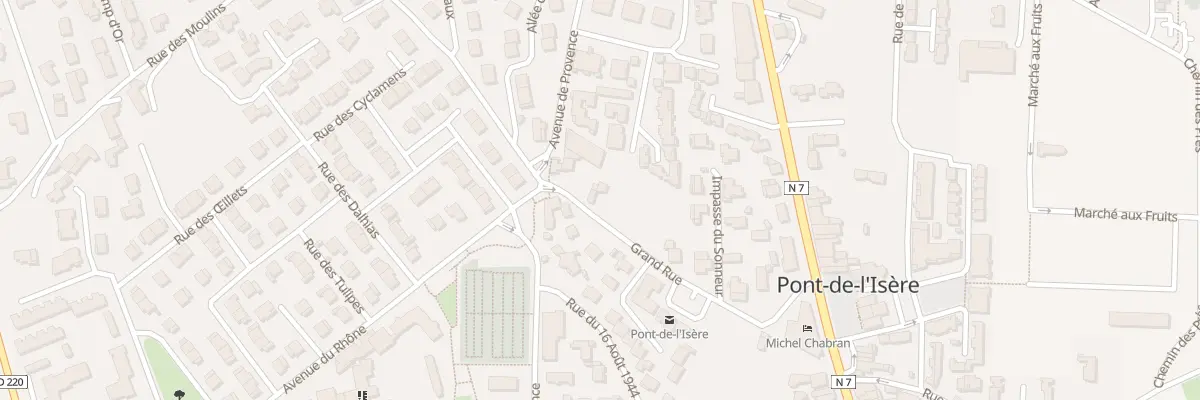 Plan du 2 Grand Rue à Pont-de-l’Isère