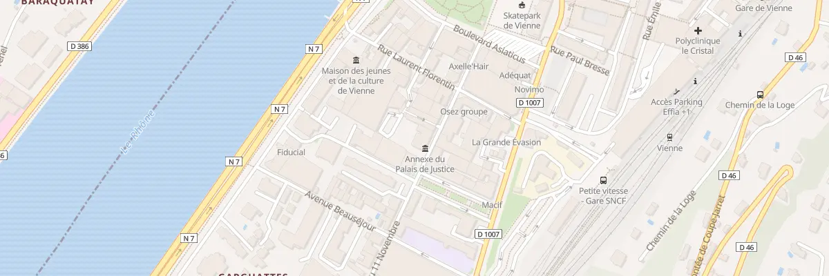 Plan du 18 Rue du Onze Novembre à Vienne
