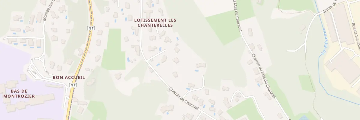 Plan du 52 Che de Charavel à Vienne