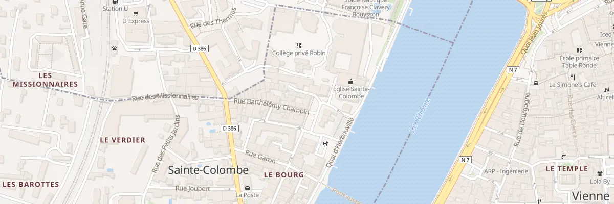 Plan du 37 Pl Aristide Briand à Sainte-Colombe