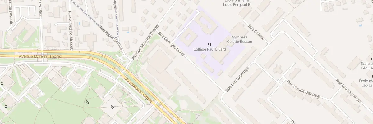 Plan du 6 Rue Georges Lyvet à Vénissieux