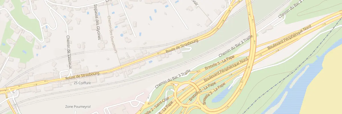 Plan du 46B Rte de Strasbourg à Caluire-et-Cuire
