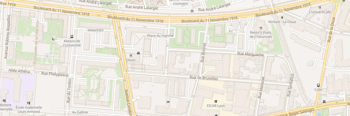Plan du 20 Rue Marguerite à Villeurbanne