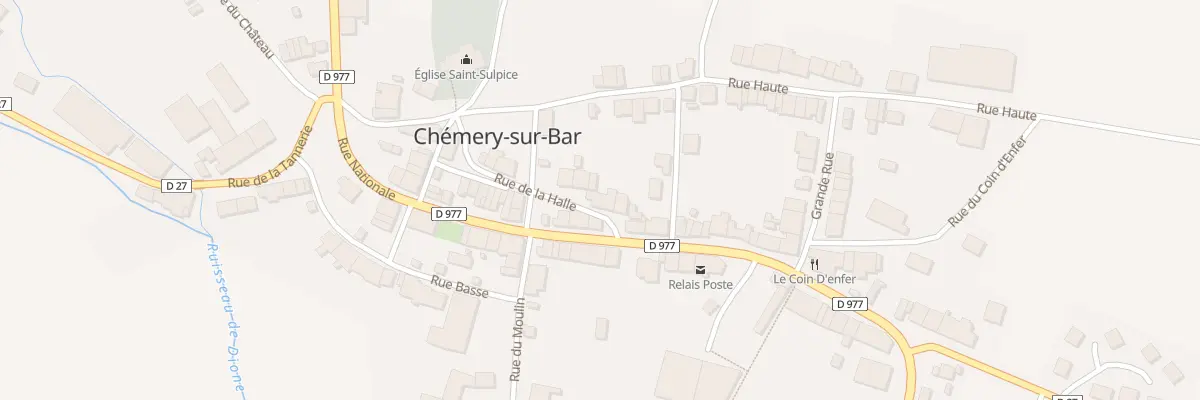 Plan du 6 Rue de la Halle à Chémery-Chéhéry
