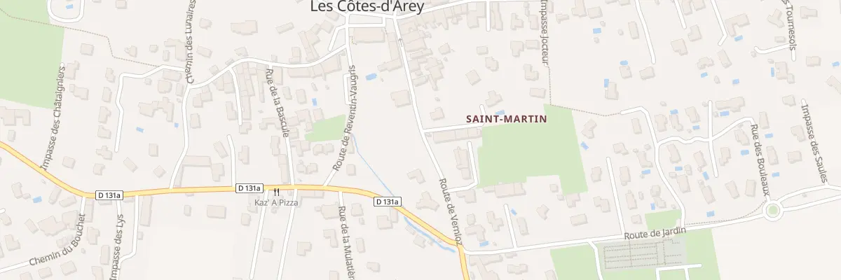Plan du 136 Rte de Vernioz aux Côtes-d’Arey
