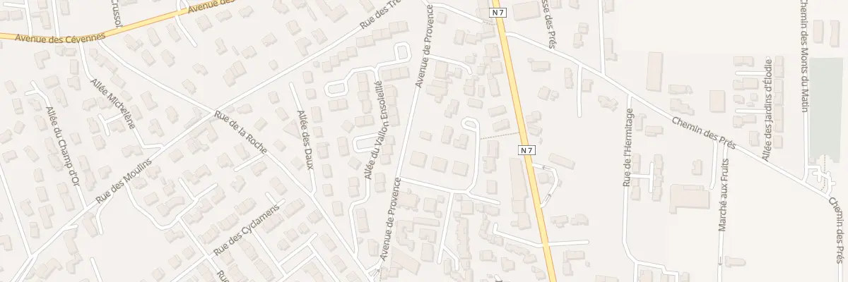 Plan du 24B Av de Provence à Pont-de-l’Isère