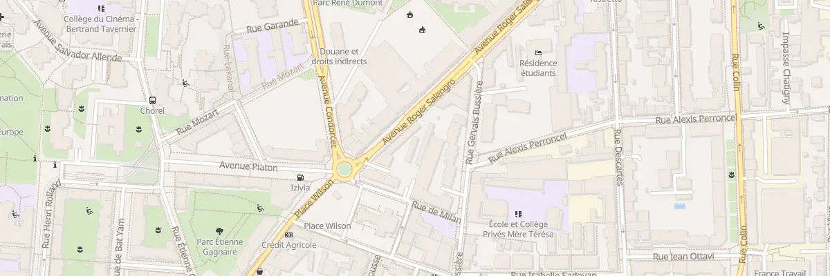 Plan du 12 Av Roger Salengro à Villeurbanne