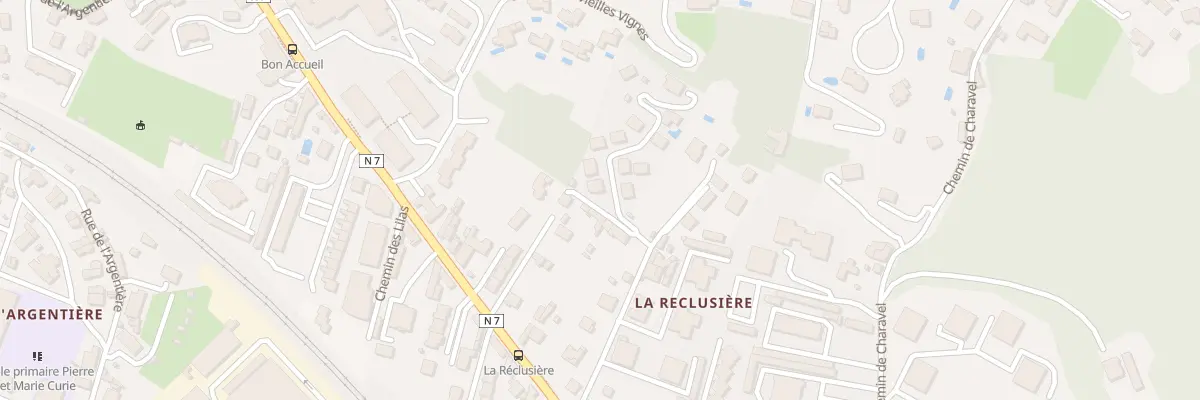 Plan du 1 Che des Castors à Vienne