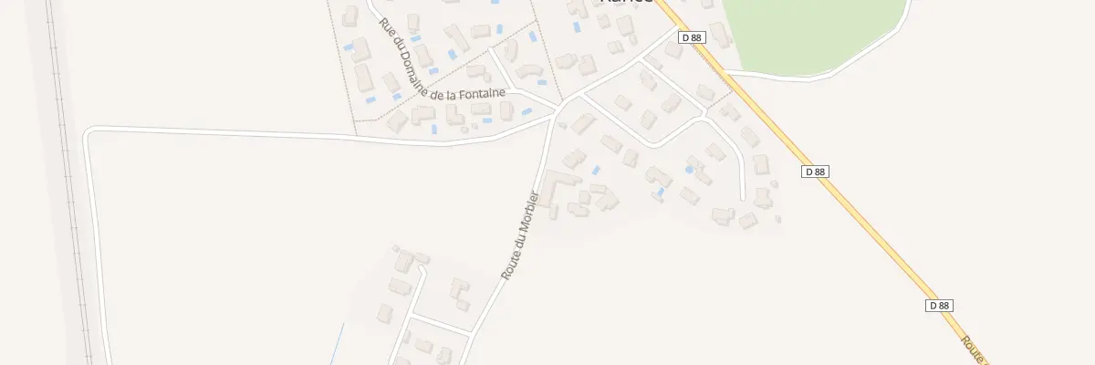 Plan du 209 Rte du Morbier à Rancé