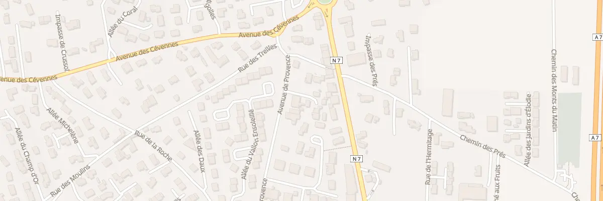 Plan du 26A Av de Provence à Pont-de-l’Isère