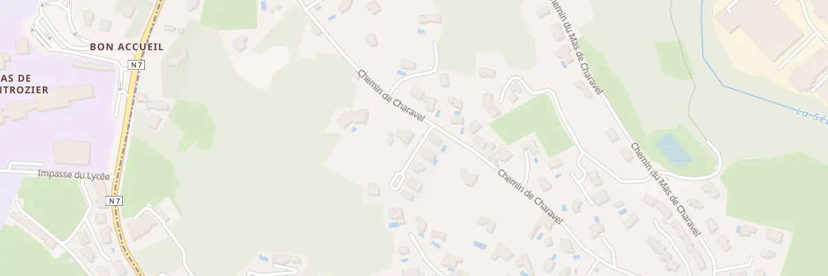 Plan du 57 Che de Charavel à Vienne