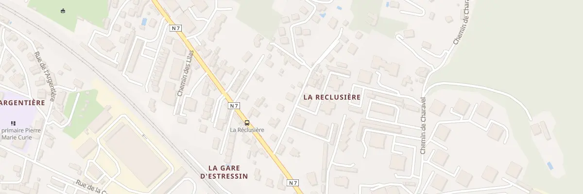 Plan du 5 Che de la Reclusiere à Vienne