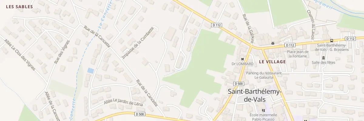 Plan du 205 Che des Seyvons à Saint-Barthélemy-de-Vals