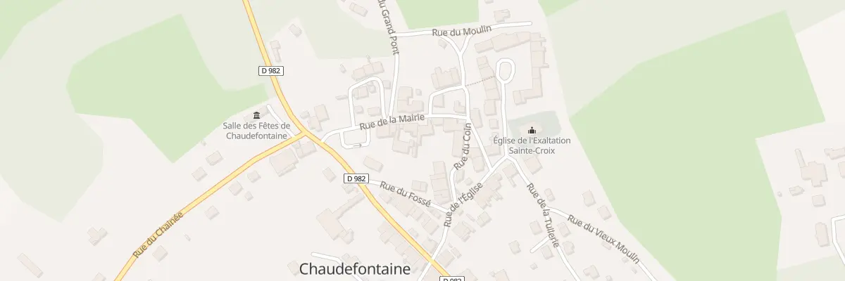 Plan du 11 Rue de la Mairie à Chaudefontaine