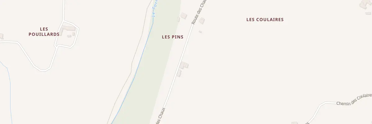 Plan des Coulaires à Larnage