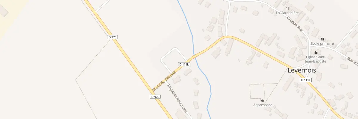 Plan du 1 Rte de Beaune à Levernois