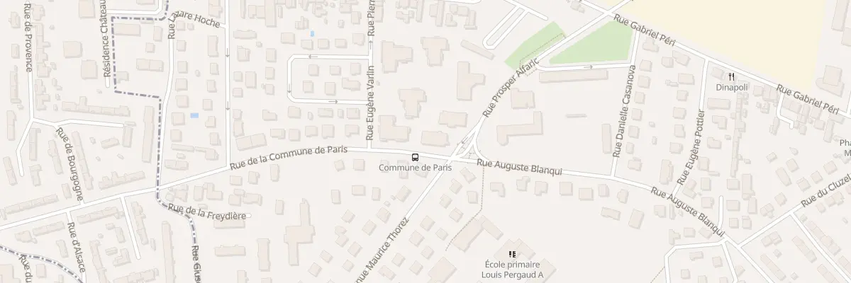 Plan du 23 Rue de la Comm de Paris à Vénissieux