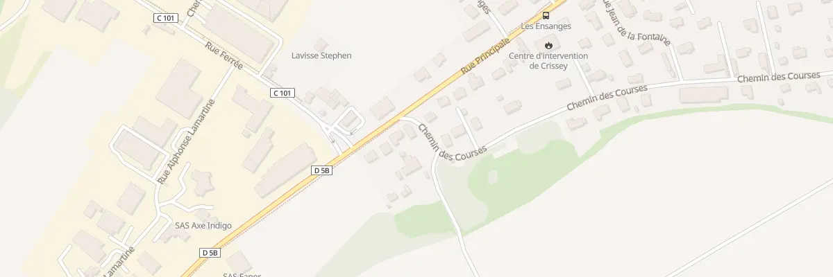 Plan du 2 Che des Courses à Crissey