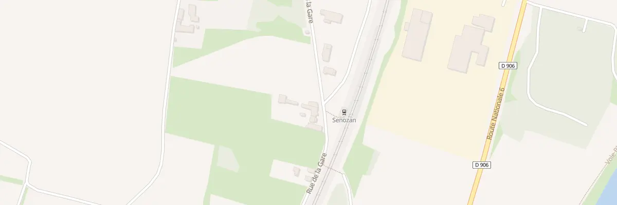 Plan du 240 Rue de la Gare à Senozan