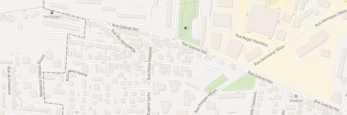 Plan du 12 Rue Gustave Courbet à Vénissieux