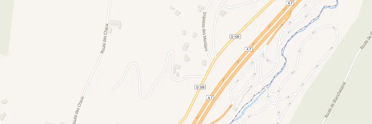 Plan du 5714 Mortiers et Les Chaux à Larnage