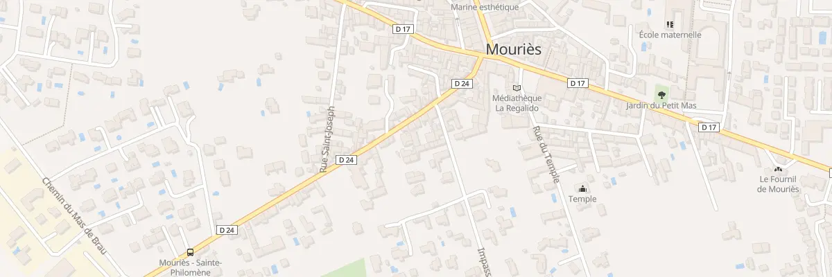 Plan du 21 Rue Jean Jaures à Mouriès