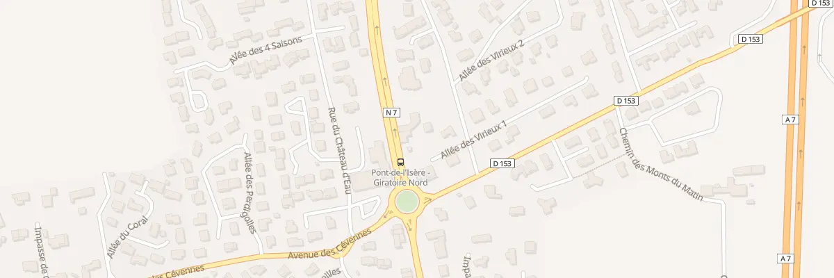Plan du 60 Rte de Lyon à Pont-de-l’Isère